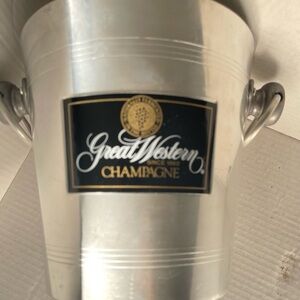 Great Western aluminum champagne bucket Made in France